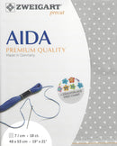 Precut Zweigart Fein-Aida Petit Point 18 count Grey with White Points 3793/7349