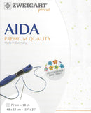 Precut  Zweigart Fein-Aida Splash 18 count Light Green Splash 3793/1359