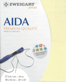 14 Count Yellow Aida Cloth Precut Cross Stitch Fabric 19x21 in by Zweigart 3706/2030