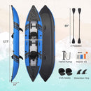Premium 12FT 2-Person Inflatable Tandem Kayak Kit With Pump And Paddles (SAK94816)