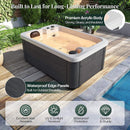 Nuvia Premium 2-Person Outdoor Hot Tub W/ 15 Stainless Steel Jets (SAK92015)