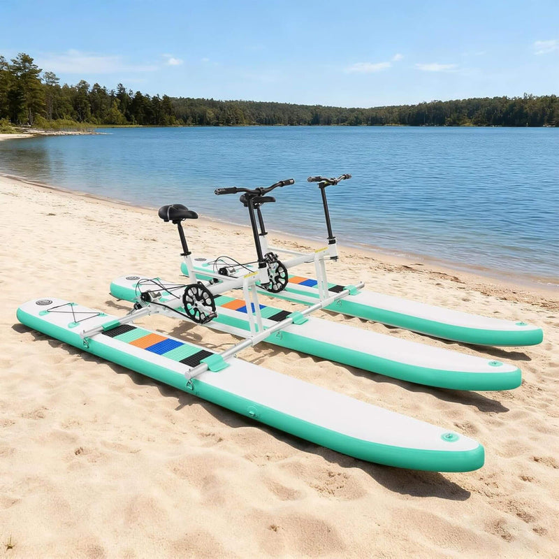 Premium 2-Person Two-Seater Portable Inflatable Pedal Boat Water Bike