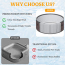 Premium 77-Inch Inflatable 6-Person Drop-Stitch Hot Tub W/ 180 Massage Jets (SAK87132)