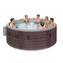 Premium 77-Inch Inflatable 6-Person Drop-Stitch Hot Tub W/ 180 Massage Jets (SAK87132)
