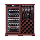 Nuvia 69-Bottle Wooden Wine Cooler Cabinet With Built-In Storage (SAK17539)