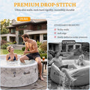 Premium 85-Inch Inflatable 8-Person Drop-Stitch Hot Tub W/ 220 Massage Jets (SAK78596)