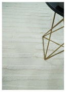 Premium 8x10 carved Texture Ivory hand knotted wool Area rug