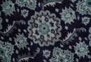 Premium Antique Style Silver, Gray and Black Hand knotted Traditional wool Area Rug