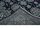 Premium Antique Style Silver, Gray and Black Hand knotted Traditional wool Area Rug