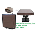 Premium Automatic Folding Mahjong Table With Walnut Finish, Two Set Of 166 40MM Numbered Tiles, And Hard Table Cover (SAK41893)
