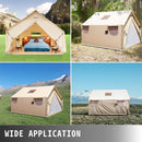 Premium Canvas Frame Fire Water Camping Wall Hunting Tent, 12x14' (SAK92461)