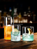 Premium clear glass highball cup set – dining room drinkware