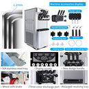 Premium Commercial 3-Flavor Dual Hopper Ice Cream Machine (SAK56917)