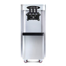 Premium Commercial Vertical 2000W 3-Flavor Soft Ice Cream Machine With Dual 6L Hoppers, 25-30L/H (SAK93406)