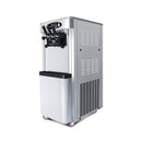 Premium Commercial Vertical 2000W 3-Flavor Soft Ice Cream Machine With Dual 6L Hoppers, 25-30L/H (SAK93406)