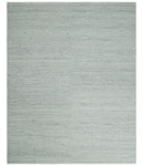 Premium Contemporary loop Pile Ivory Hand woven wool Area Rug