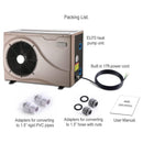 Premium Electric Backyard Swimming Pool Heater Pump For Above And Inground Pools, 6500 Gallons (SAK93571)