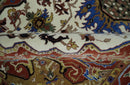 Premium Fine Knots Rust, Ivory and Olive 8x10 Hand knotted Traditional Wool Area Rug