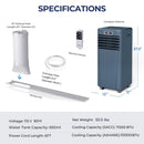 Premium 10K BTU Freestanding AC Unit With Remote Control (SAK41642)