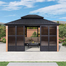 Alora Prestige Premium Hardtop Double Top Outdoor Patio Solarium Sunroom (SAK43078)