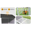 Large Heavy-Duty 113-Inch Outdoor Anti-UV Waterproof Wooden Chicken Coop Hen House (SAK32684)