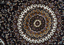 Premium Look 5x7 Black, Ivory and Brown Heriz Medallion Pattern Area Rug