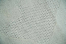 Premium look Solid Ivory Antique carved Design 9x12 Hand knotted wool Area Rug
