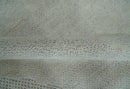 Premium look Solid Ivory Antique carved Design 9x12 Hand knotted wool Area Rug