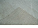 Premium look Solid Ivory Antique carved Design 9x12 Hand knotted wool Area Rug