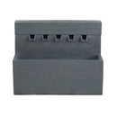 Alora Premium Outdoor Contemporary Modern Rectanglar Decorative Water Fountain, Gray (SAK09215)