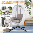 Alora Premium 70-Inch Outdoor Hammock Egg Swing Chair With Stand (SAK42317)