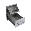 Premium Outdoor Kitchen With 32-Inch 60K BTU Built-In Stainless Steel LPG Gas Grill, Door And Drawer Combo And Stainless Steel Ice Box (SAK98661)