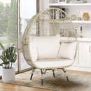 Alora Premium 57-Inch Oversized Rattan Patio Egg Lounge Chair Basket With Cushions (SAK91684)