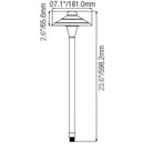 Premium Path Lights Landscape Flat Hat Die-Cast Brass G4 Socket 72″ Lead Wire