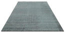 Premium Silver, gray and charcoal Contemporary Design 9x12 Hand knotted wool Area Rug