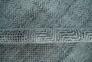 Premium Silver, gray and charcoal Contemporary Design 9x12 Hand knotted wool Area Rug