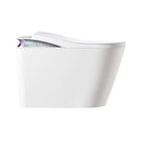 Nuvia Premium Smart Auto Flush Toilet With Foot Sensor, Remote, Heated Seat And Night Light (SAK56378)
