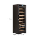 Nuvia 102-Bottle Smart Temperature-Controlled Multi-Tier Wine Cabinet For Home And Bar (SAK46361)