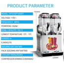 Premium Stainless Steel Margarita Frozen Drink Double Tank Slushy Maker Machine, 30L (SAK48253)