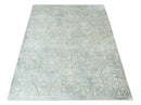 Premium Style Traditional Large Design Gray, Silver and Beige 5.6x7.9 Viscose Area Rug
