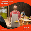 Primo Oval Large 300 All-In-One Ceramic Kamado Grill W/ Cradle, Side Shelves & Stainless Steel Grates [PGCLGC] (SAK21293)