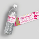 Princess Birthday Water Bottle Labels