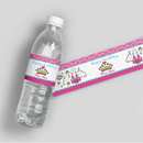 Princess Castle Water Bottle Labels