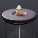 Immortal Skull Backflow Glass Incense Burner With LED