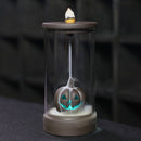 Halloween Pumpkin Color Changing Windproof Backflow Incense Burner With LED Light