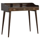 Gallery Back Nordic Writing Desk with 3 Drawers