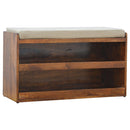 Mud Linen Pull out Shoe Bench