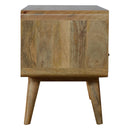 Curved Oak-ish Media Unit