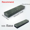 Professional green stone knife sharpener set kitchen honing block