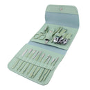 16 Piece Manicure Pedicure Set Carbon Steel Travel Grooming Kit